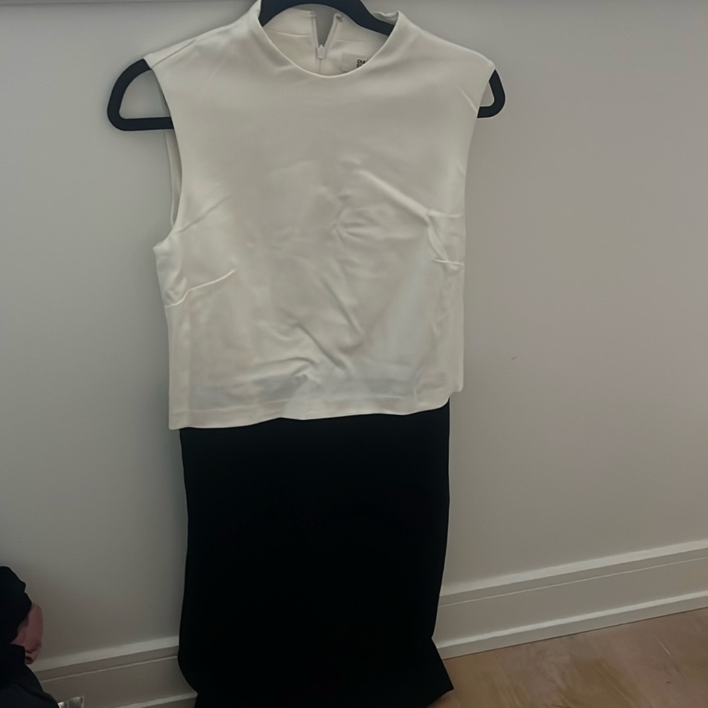 NWT DIANE VON FURSTENBURG SIZE 6 black and white dress